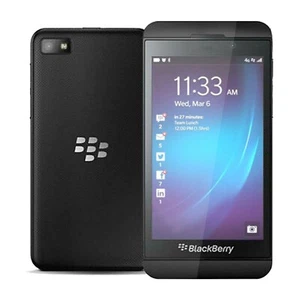 Teléfono celular inteligente móvil desbloqueado negro 16 GB con cámara BlackBerry Z10 BBM BBOS - Imagen 1 de 13