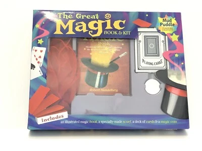 The Great Magic Book & Kit Magic Tricks Kit By Mud Puddle New Open Box - Image 1 of 4