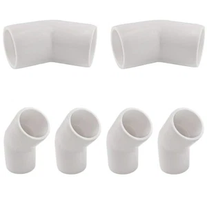 3/4 Inch 45 Degree Pvc Elbow Fitting Pipe Corner Connector For Greenhouse Shed/g - Picture 1 of 6