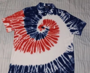 Krawatte Die Ralph Lauren POLO rot weiß blau AMERICANA LG - Bild 1 von 5