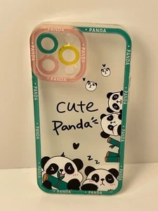 Cute Panda Clear iPhone Case With Camera Protector & Panda Graphics For iPhone - Zdjęcie 1 z 6