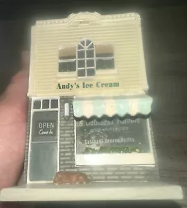 Vintage 1988 Hallmark Hometown America Andys Ice Cream Parlor America Remembers - Picture 1 of 7