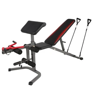 900LBS Adjustable Weight Bench w/Preacher Curl Leg Extension Full Body Fitness*) - Picture 1 of 8