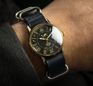 Masonic watch, soviet watch Men's, vintage watch, watch Masonic, montre homme - Picture 1 of 5