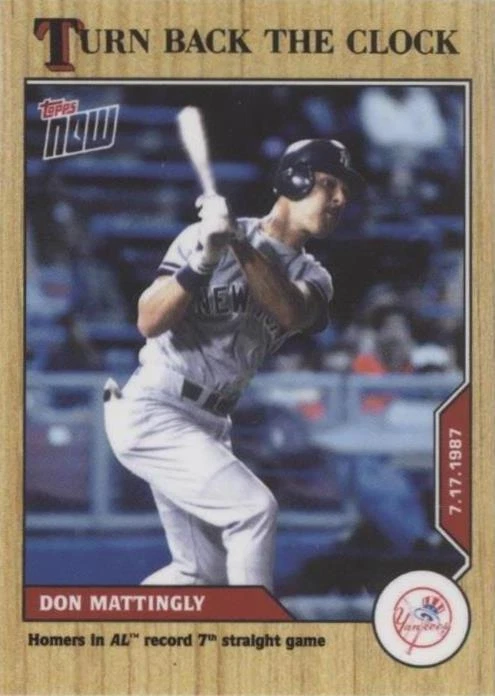 2020 Topps Now Turn Back the Clock - Don Mattingly #109