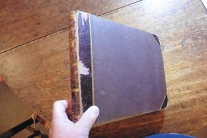 1880 OBLONG PHOTO ALBUM WITH EARLY VIEWS OF LANCASTER SCOTLAND SWITZERLAND - Picture 1 of 21