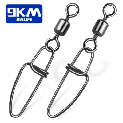 50~100Pcs Fishing Swivels with Snap Saltwater Fishing Tackle Interlock Swivels - Image 1 of 4