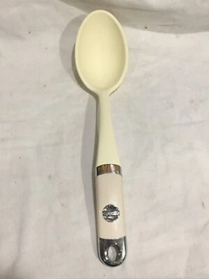 KitchenAid Silicone Solid Spoon 13" Ivory, Almond, Yellow, Cream - Image 1 of 3