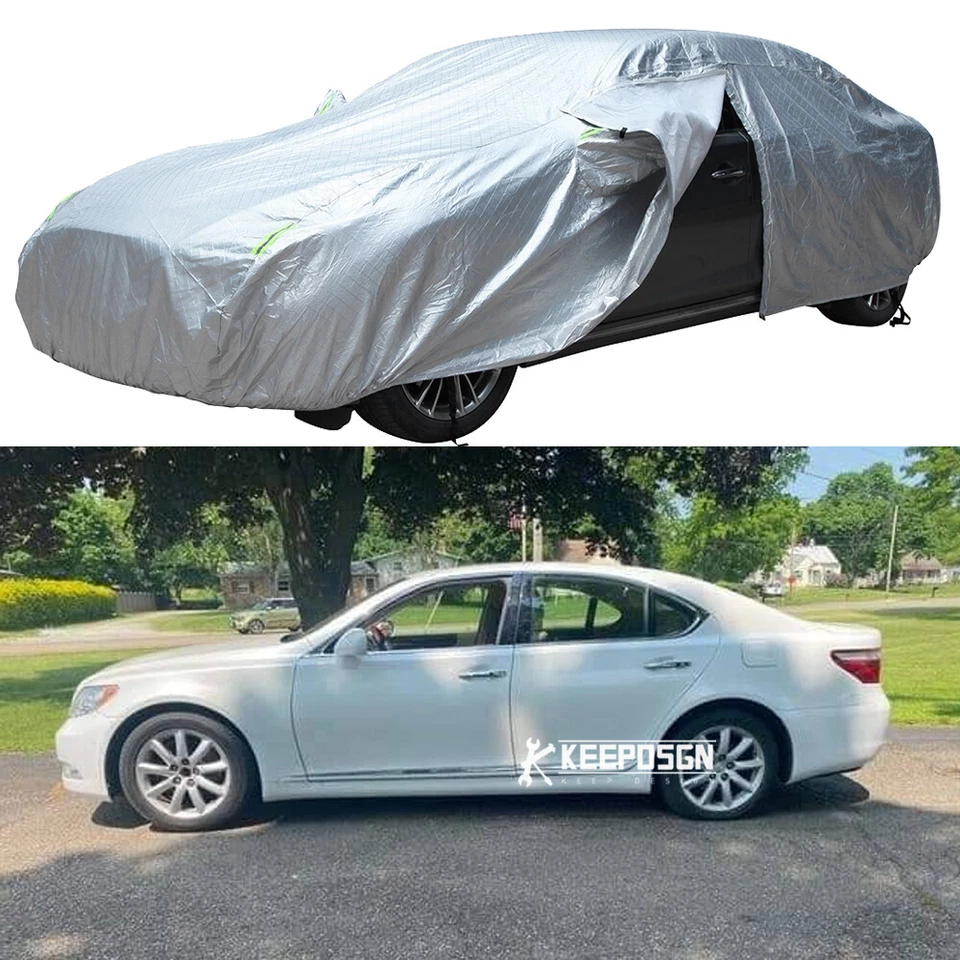 Cubierta de coche impermeable resistente al polvo UV exterior para Lexus LS430 LS460 LS500 Foto 1 de 4