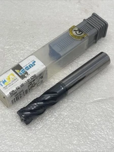 1/2” Iscar Carbide 4 Flute Roughing End Mill, ECPI E4L 500-1.0/1.5C500, TiAlN - Picture 1 of 7