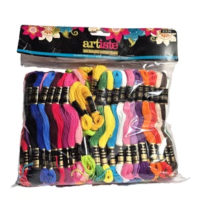 Artiste  Cotton Embroidery Crewel Floss 150 Skeins Multiple  Solid Colors New - Picture 1 of 2