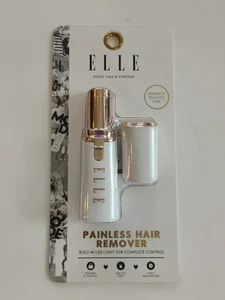 Nuevo en caja Estuche de lápiz labial portátil depiladora Elle sin dolor dorado blanco claro - Imagen 1 de 2