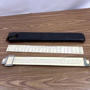 Vintage Dietzgen 1746 Slide Rule Manifase Multiplex + Custodia - Foto 1 di 15