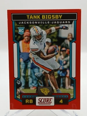 2023 Panini Score Football #324 Tank Bigsby Rookie Red Parallel - Image 1 of 2