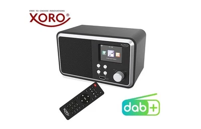 XORO DAB 300 IR WLAN Internet Radio mit DAB+ Bluetooth Wecker USB, UPnP, Schwarz - Bild 1 von 4