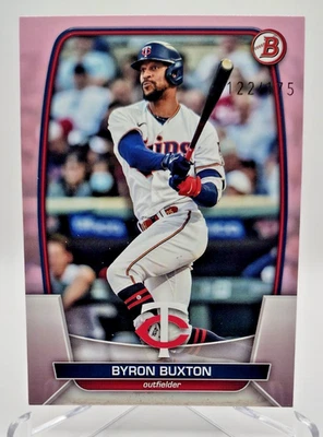 2023 Bowman Byron Buxton #1 Pink /175 Minnesota Twins  - Image 1 of 2