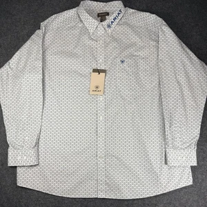 Ariat Men's 3XL Long Sleeve Button Down Shirt Western Diamond Geometric Pattern - Picture 1 of 9