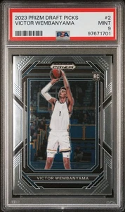 2023 Panini Victor Wembanyama #2 PSA 9 Rookie Card Prizm - Picture 1 of 2