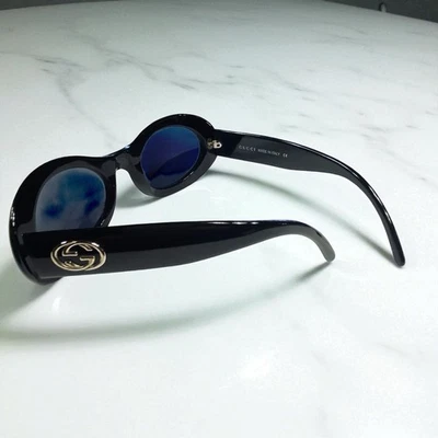 GUCCI No Duty for US GG2400/N/S 807 Sunglasses Oval Frame Black 54 22 140 - Image 1 of 4