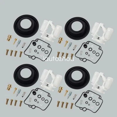 New 4X Carburetor Carb Rebuild Kit For 1990-1996 Suzuki GSX600F GSX600 Katana - Image 1 of 4