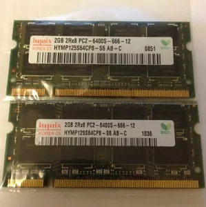 4GB (2x2GB) RAM MEMORY FOR Dell Inspiron 15, 1520, 1521, 1525, 1535, 1545, 1546 - Picture 1 of 2