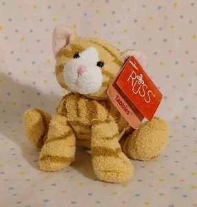 Russ Tabbies Orange Tabby Kitty Cat Mini Stuffed Animal Plush Kitten 5" with Tag - Picture 1 of 10