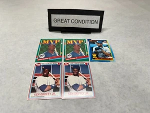 5 1990 Baseball Karten Lot KEN GRIFFEY JR Topps Post Leaf Mariners TOP ANSEHEN! - Bild 1 von 5