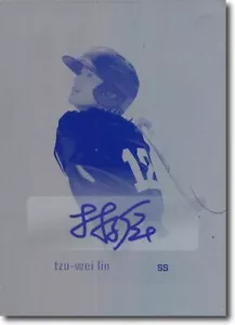 TZU-WEI LIN 2012 Rize Rookie Autograph Press Plate STRENGTH & HONOR Auto 1/1 - Picture 1 of 1
