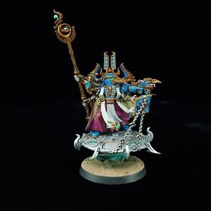 Warhammer Painted Exalted Sorecerer on Disc 40k Chaos Space Marine Thousand Sons
