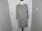 Copper Fit Women's L/S Sleep Replenish Tunic Size Large Heather Gray NWT