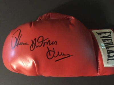 Thomas " Hitman " Hearns Autographed Signed Boxing Glove - Schwartz - Image 1 of 4
