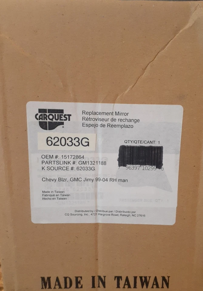 Carquest 62033G Replacement Mirror - Image 1 of 1