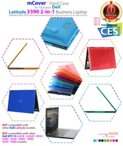 NEW mCover® Hard Shell Case for 2018 13.3" Dell Latitude 3390 2-in-1 laptops - Picture 1 of 8