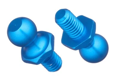 Tamiya 53642 Hop-Up Options No.642 OP.642 5mm Aluminum Pillow Ball Blue (10pcs) - Image 1 of 2