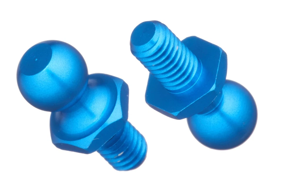 Tamiya 53642 Hop-Up Options No.642 OP.642 5mm Aluminum Pillow Ball Blue (10pcs) - Image 1 of 2