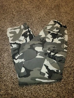 Propper Camo Cargo Pants Men's XS White/Black Military Combat Utility Tech - Image 1 of 4