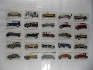 Tarjetas de cigarrillos Lambert & Butler automóviles primera serie 1922 conjunto completo de 25 - Imagen 1 de 2
