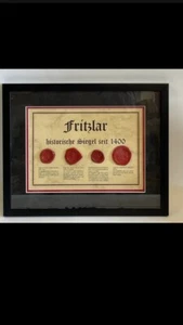 WAX SEAL'S RARE COLLECTION OF STARTING FROM 14th CENTURY FRITZLAR FAMILY - Picture 1 of 4