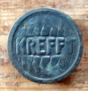 KREFFT Brennerdeckel Gasherd Vintage 47 mm ca. 1900-1940; selten, guter Zust. - Bild 1 von 3