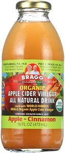 Bragg Apple Cider Vinegar Drink - Organic - Apple-Cinnamon - 16 oz - Case of 12 