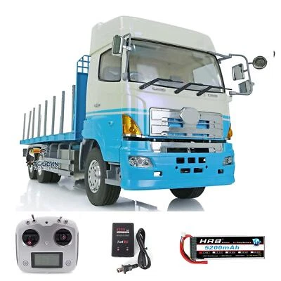 LESU 1/14 RTR RC Tractor Truck Flatbed Lorry Trailer 6x4 700 Truck Light Sound - Image 1 of 4