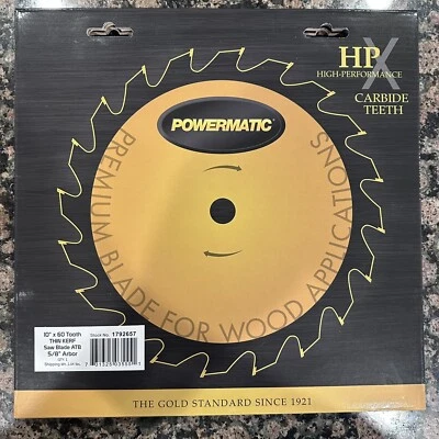 NEW-Powermatic 1060, 10-Inch Circular Saw Blade, Thin Kerf (1792657) - Image 1 of 4