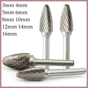 F Type Rotary File Burr Carbide Tip Metal Jade Milling Grinding Cutter Ø3mm~16mm - Picture 1 of 13