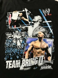WWE AUTHENTIC THE ROCK TEAM BRING IT- T-SHIRT YOUTH LARGE size 14- 16 - Picture 1 of 1