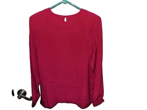 Vintage Women's 100% Silk Long sleeve Blouse  Size 8.  #3 - Picture 1 of 4