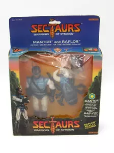 Sectaurs Warriors of Symbion Mantor & Raplor Actionfiguren + Comic Neu im Karton - Bild 1 von 17