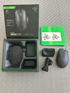 Razer Naga Epic Chroma Wired/Wireless MMO Gaming Mouse / BOXED / GREAT CONDITION - Picture 1 of 16