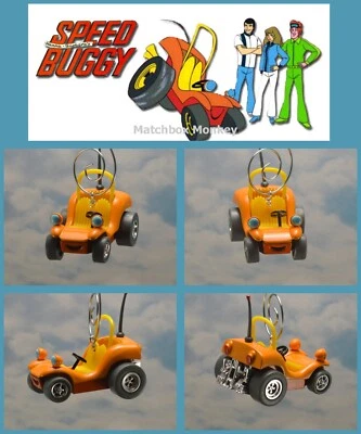 Hanna Barbara Speed Buggy Custom Christmas Ornament 1/64 Adorno Cartoon ATV Dune - Image 1 of 4