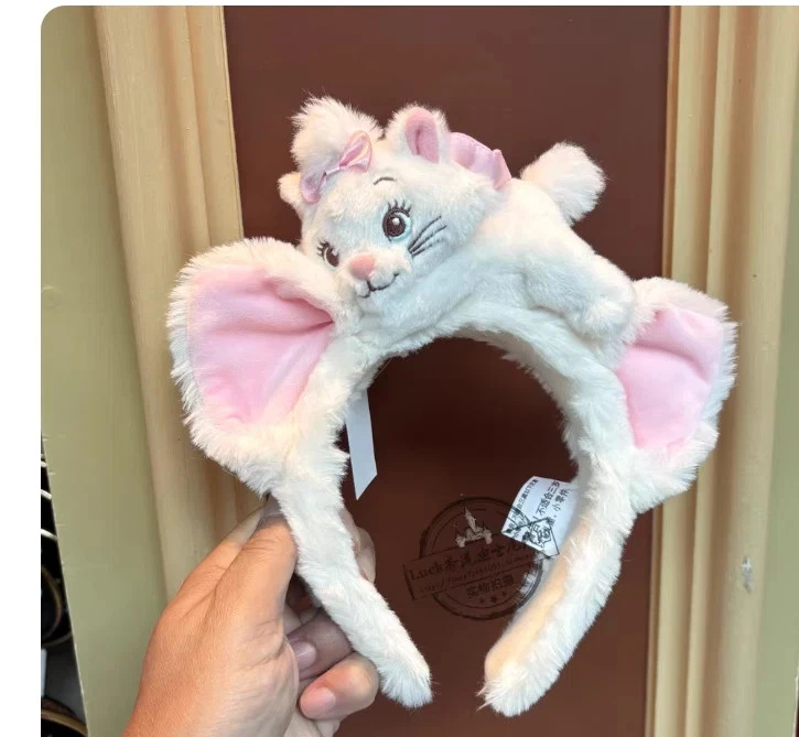Auténtico 2025 Nuevo Disney Marie Cat Peluche Oreja Diadema HK Disneyland Foto 1 de 1