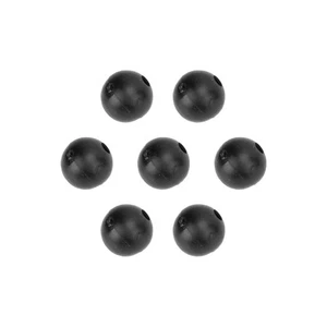 (Schwarz) 50 Stück 8mm Space Beans Set Silica Gel Angelschnur Stopper Kollis NS - Bild 1 von 24